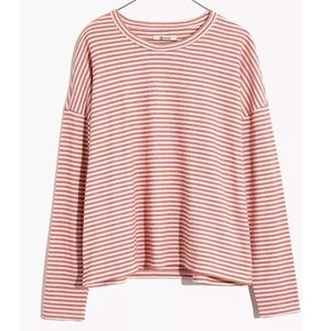 Madewell Striped Saunter Lounge Sweater Top